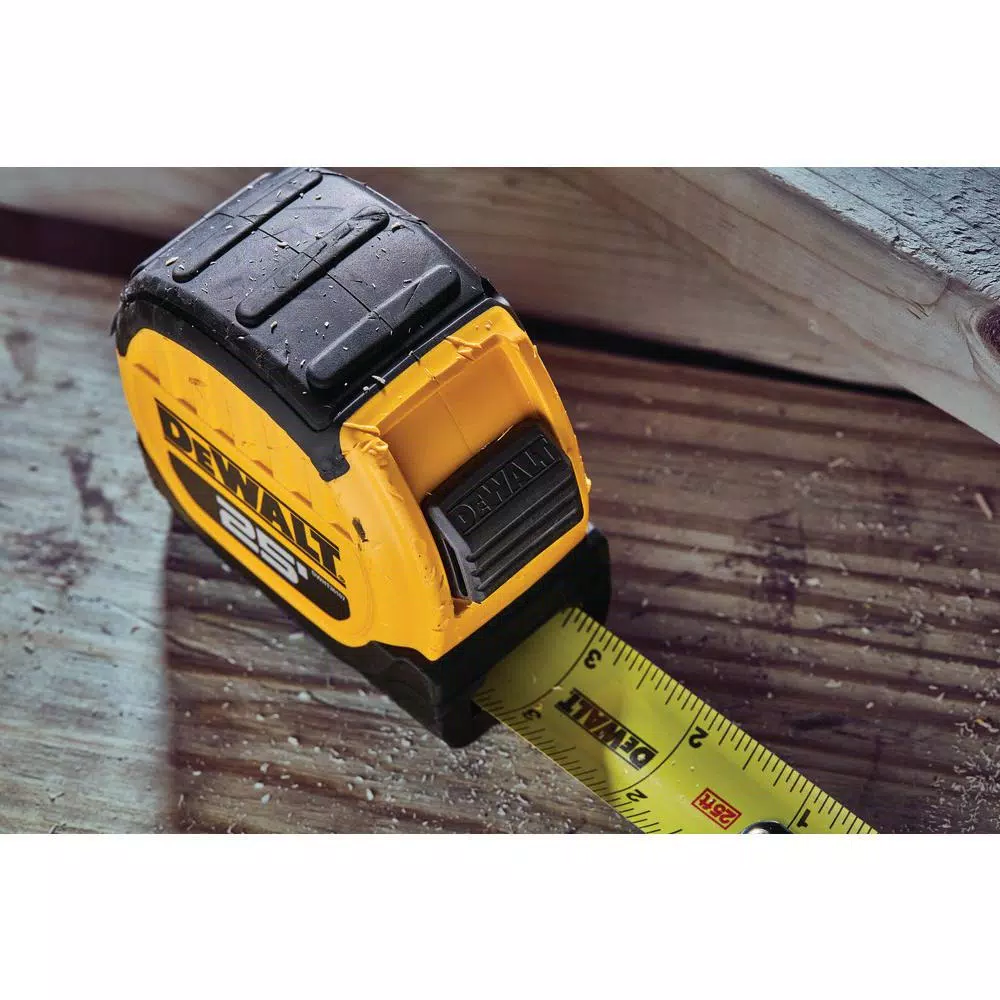 DEWALT 25 ft. x 1-1/8 in. Tape Measure, 4-Pack - Durable Residential Construction Hand Tool
