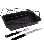 Gibson Home Reilly 4-Piece Non-Stick Carbon Steel Roaster Set thumbnail 1