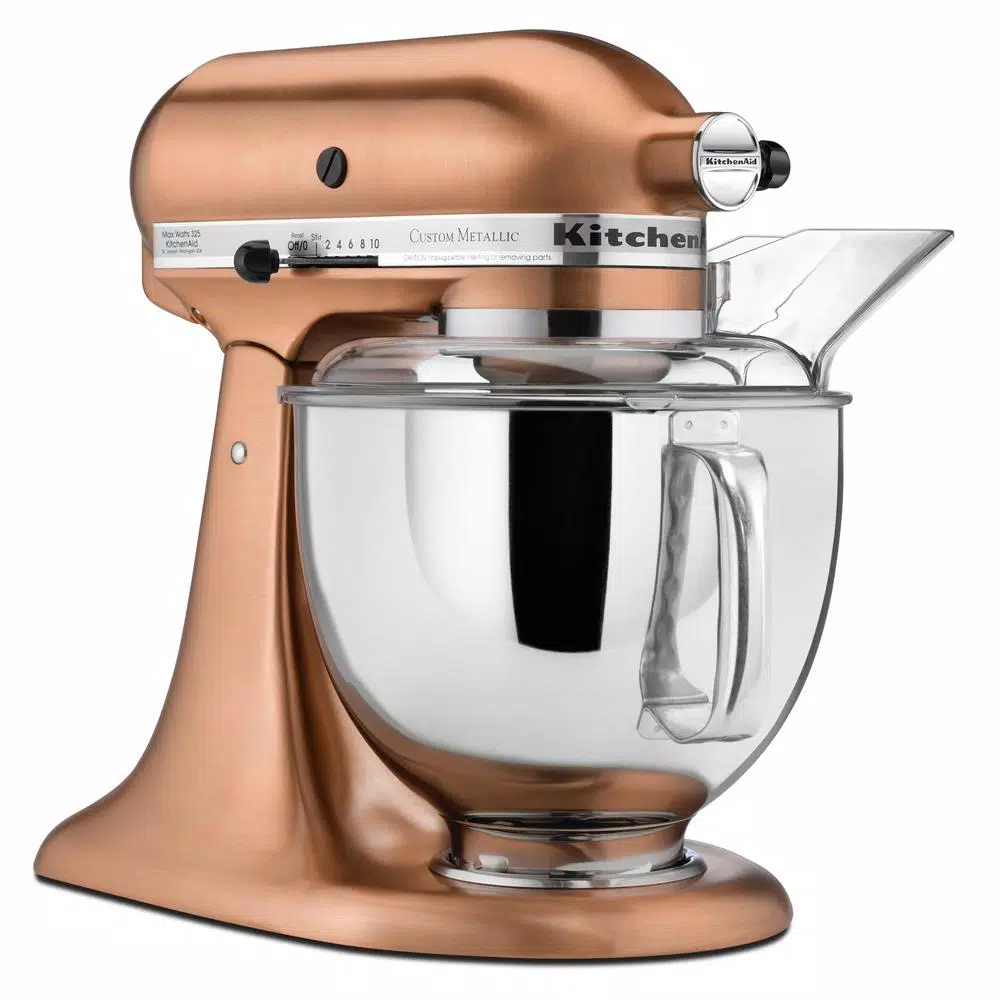 KitchenAid KSM152PSCP Custom Metallic 5 Qt. 10-Speed Stand Mixer - Satin Copper
