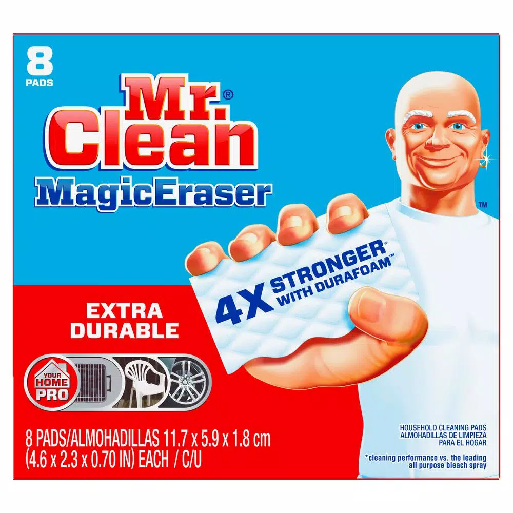 Mr. Clean Magic Eraser Extra Power Durable Scrubbers, 8-Pack (Case of 6)