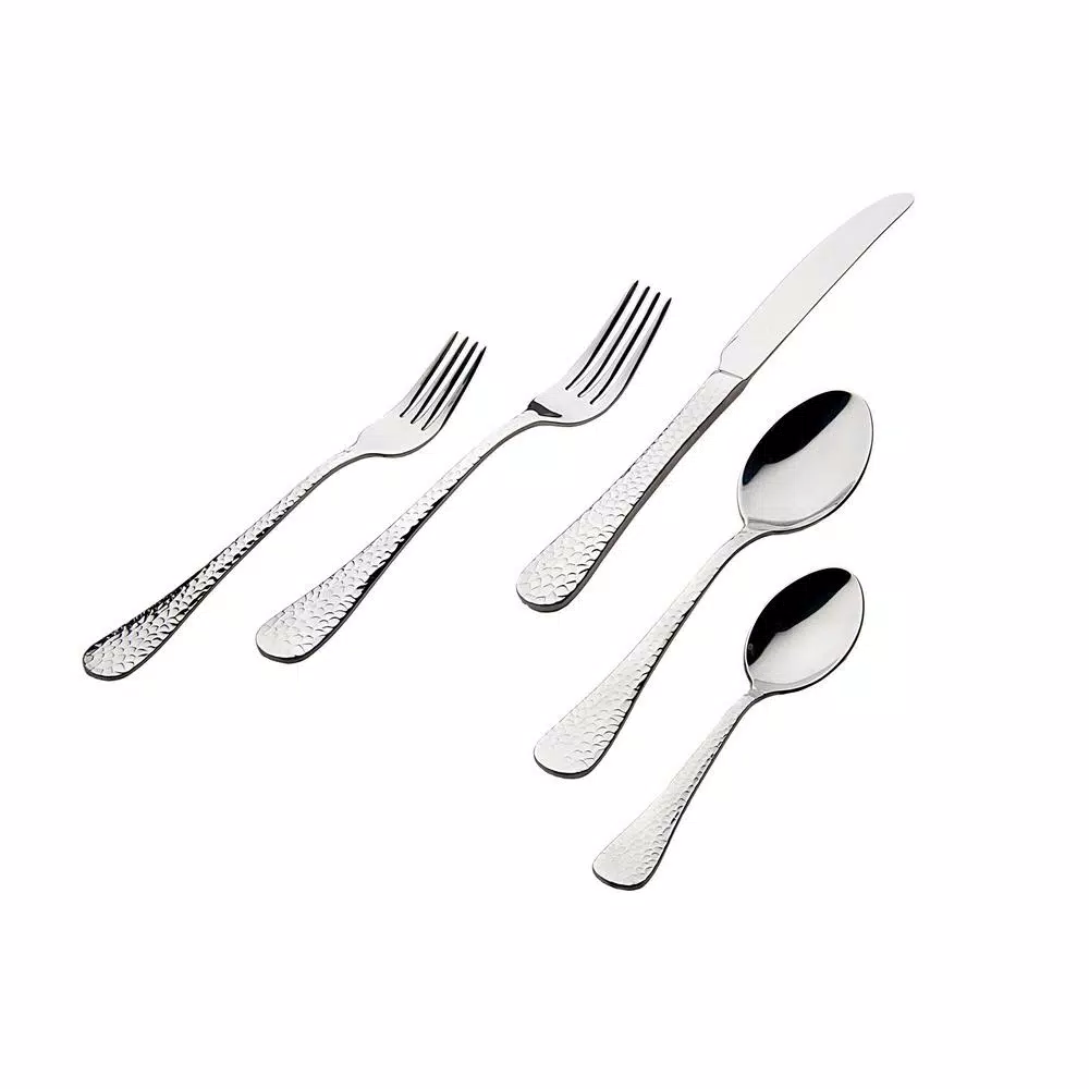 Godinger Silver Salem 77-Piece 18/0 Stainless Steel Flatware Set, Service for 12
