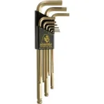 Bondhus 9-Piece Metric Ball End Long Arm L-Wrench Set with GoldGuard Finish thumbnail 1