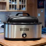 Weston 22 Qt. Stainless Steel Electric Roaster Oven, 1450W thumbnail 6