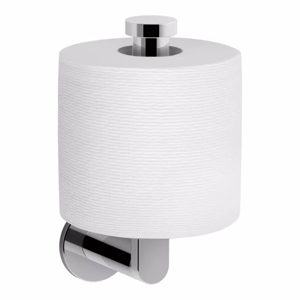 KOHLER Composed Vertical Toilet Tissue Holder in Polished Chrome