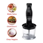 Brentwood Appliances Brentwood 2-Speed Black Hand Blender and Food Processor with Balloon Whisk thumbnail 4