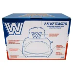 Uncanny Brands WWE Retro Blue Two-Slice Toaster, 600W thumbnail 3