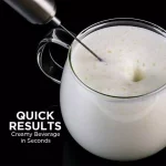 Ovente Stainless Steel Handheld Milk Frother and Electric Beverage Mixer, Silver thumbnail 7
