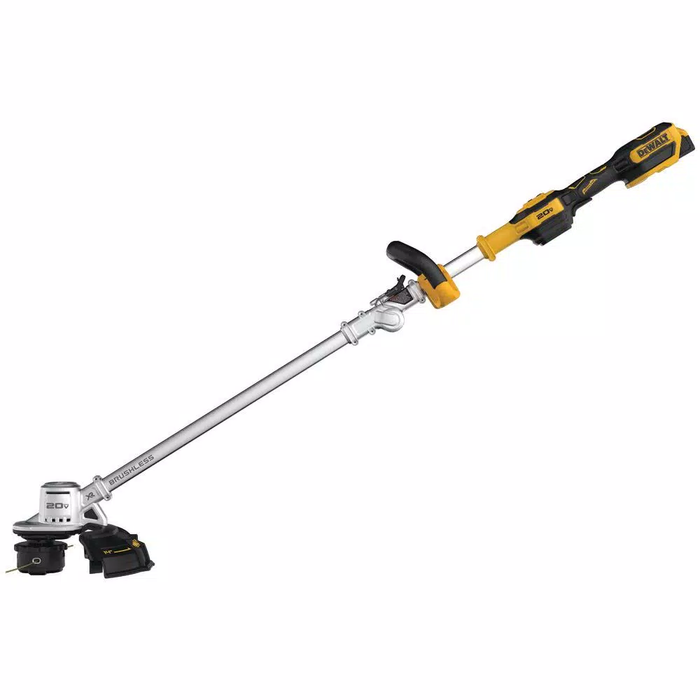 DEWALT 20V MAX Cordless Brushless String Trimmer Kit with 5 Ah Battery, Charger, and 225 ft. Replacement Line