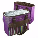Rachael Ray ChillOut 2 Go Purple Deluxe Thermal Tote Set of 2 - Insulated Cooler & Dry Storage Bags thumbnail 2