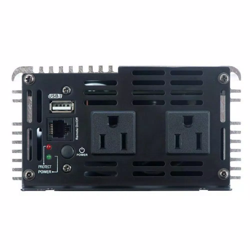 GoWISE USA GoWISE Power 1000W Continuous 2000W Peak Pure Sine Wave Power Inverter, 12V DC to 120V AC