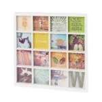 Umbra Gridart White Collage Picture Frame - 16 Photo Capacity, 4x4 inch Modern Wood Wall Decor thumbnail 5