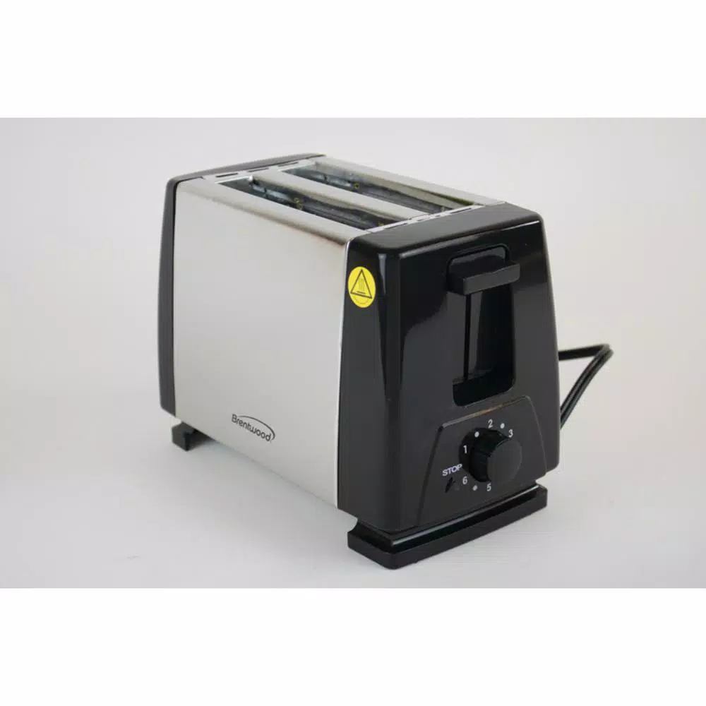 Brentwood Appliances 2-Slice Black Extra-Wide Slot Toaster