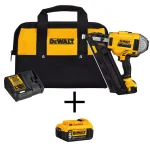 DEWALT 20V MAX XR Brushless 30-Degree Framing Nailer Kit with 4Ah and Bonus 5Ah Battery thumbnail 1