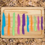 Classic Cuisine 10-Piece Colorful Stainless Steel Knife Set with Magnetic Bar thumbnail 4