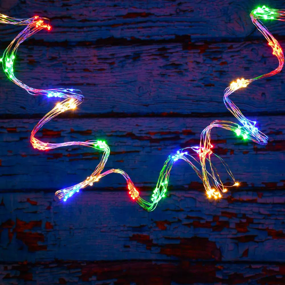 LUMABASE 300-LED Multi-Color Micro Dot Fairy String Lights, Multi-Strand Waterproof Wire