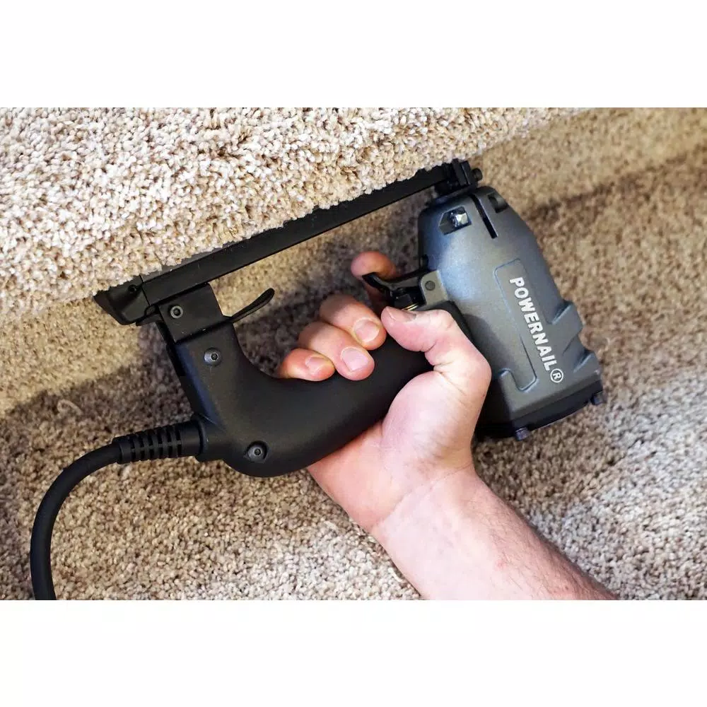 POWERNAIL Model 54E Professional Electric Carpet Stapler, 3/16 in. Crown, 9/16 in. Leg