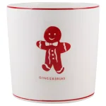 Molly Hatch 7 in. White Gingerbread Ceramic Round Utensil Crock thumbnail 1