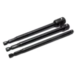Husky 3-Piece Impact Socket Adapter Set, 1/4 in. Hex Shank to 1/4 in., 3/8 in., and 1/2 in. Drive thumbnail 1