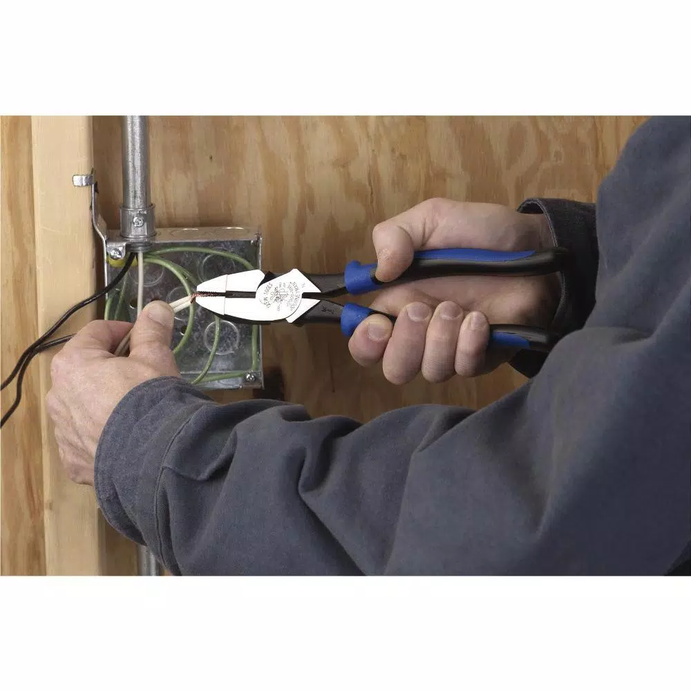 Klein Tools 9 in. Journeyman High Leverage Side Cutting Pliers