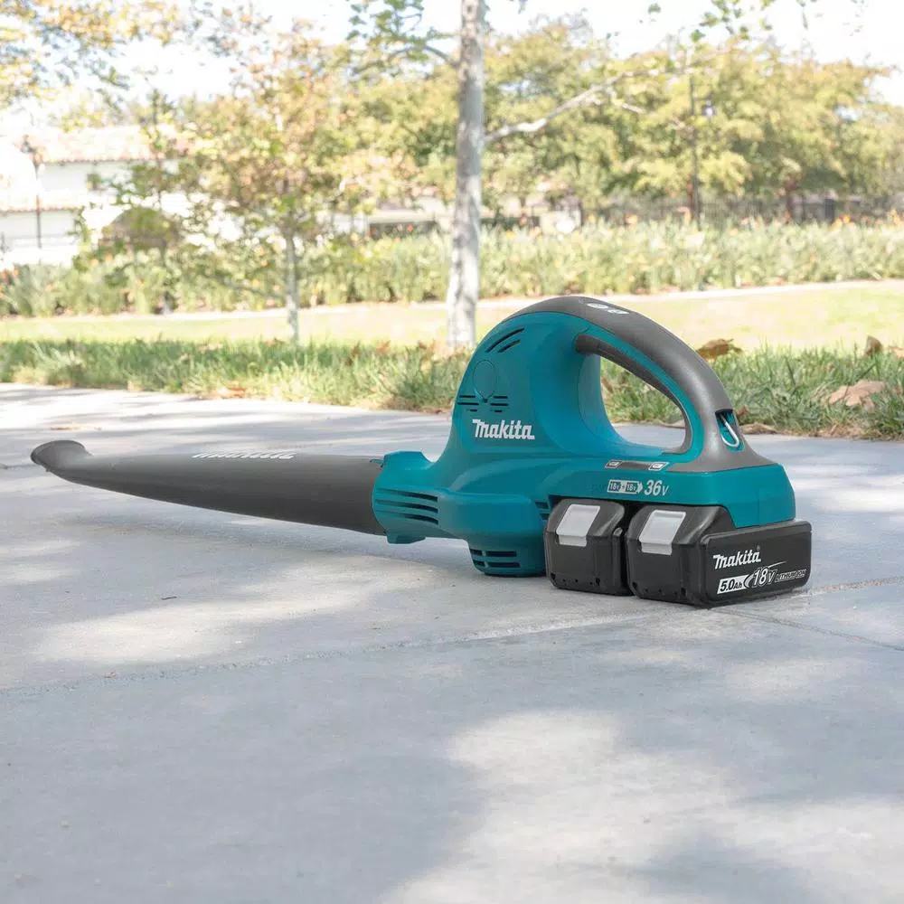 Makita 36V (18V x2) LXT Lithium-Ion Cordless Blower Kit with (2) 5.0Ah Batteries and Dual Port Charger