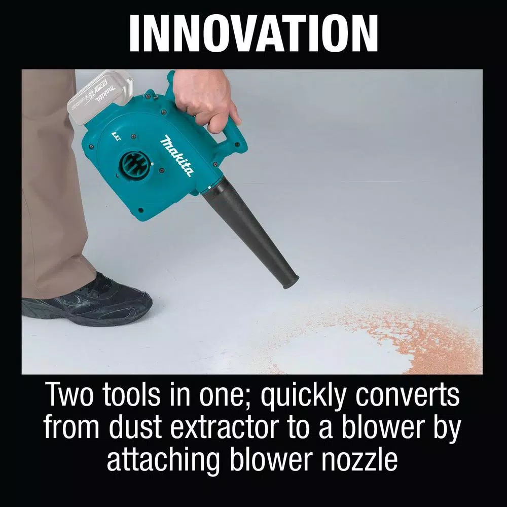 Makita 18V LXT Cordless 3/4 Gal. Portable Dry Dust Extractor and Blower (Tool-Only)