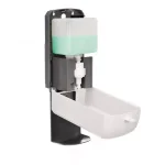 Alpine Industries 1200ml Automatic Foam Hand Sanitizer Soap Dispenser with Drip Tray, White thumbnail 2