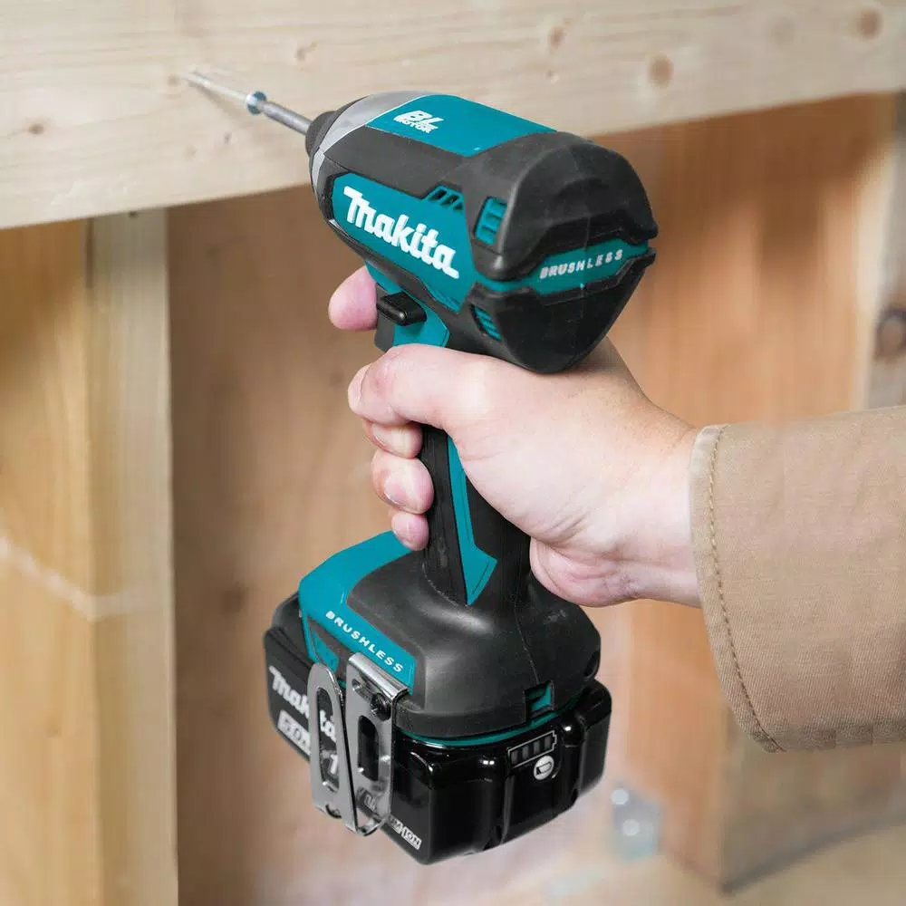 Makita 18V LXT Brushless Cordless Combo Kit - Hammer Drill, Impact Driver, Recip Saw & Flashlight (4-Piece)