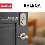 Kwikset Balboa Satin Nickel Exterior Entry Door Lever thumbnail 3