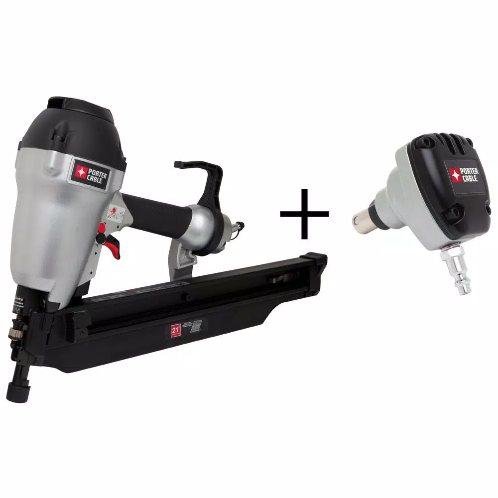 Porter-Cable FR350B 21-Degree 3-1/2 in. Full Round Framing Nailer with Bonus 0-Degree Mini Impact Palm Nailer Kit