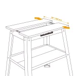 POWERTEC UT1002 Universal Heavy-Duty Tool Stand with Expandable MDF Split Top thumbnail 4
