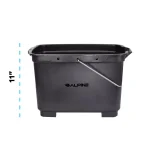 Alpine Industries 19.5 Qt. Divided Plastic Cleaning Caddy with Metal Handle, Gray thumbnail 5