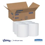 Kleenex Essential Plus Hard Roll Paper Towels, 8 in. x 600 ft, 1.75 in. Core, White (6 Rolls per Carton) thumbnail 2