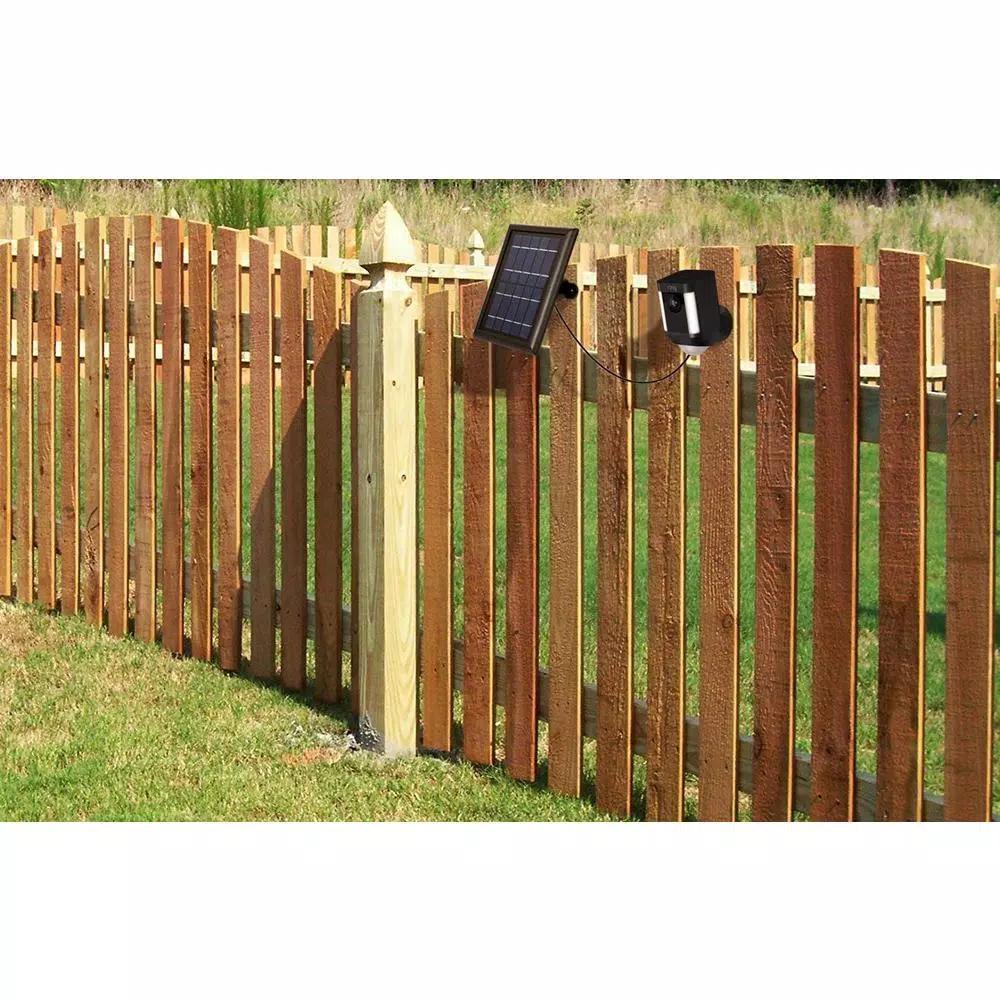 Wasserstein Solar Panel for Ring Spotlight Cam & Stick Up Cam Battery, 2-Pack, Black