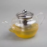 Creative Home 20 oz Borosilicate Glass Teapot with Stainless Steel Removable Lid and Infuser Basket thumbnail 4