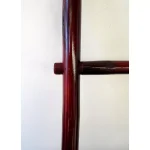 MGP 5 ft. 5-Bar Bamboo Ladder Towel Rack, Natural Solid Tam Vong Bamboo thumbnail 3
