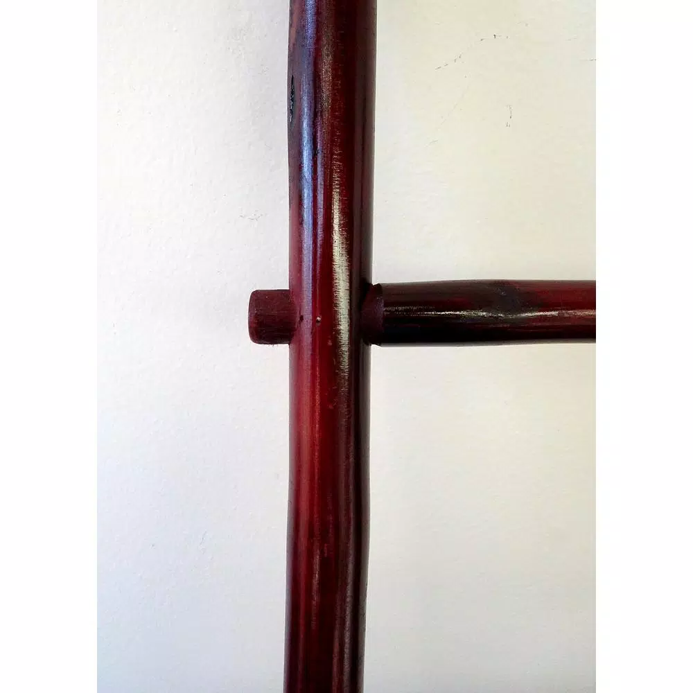 MGP 5 ft. 5-Bar Bamboo Ladder Towel Rack, Natural Solid Tam Vong Bamboo