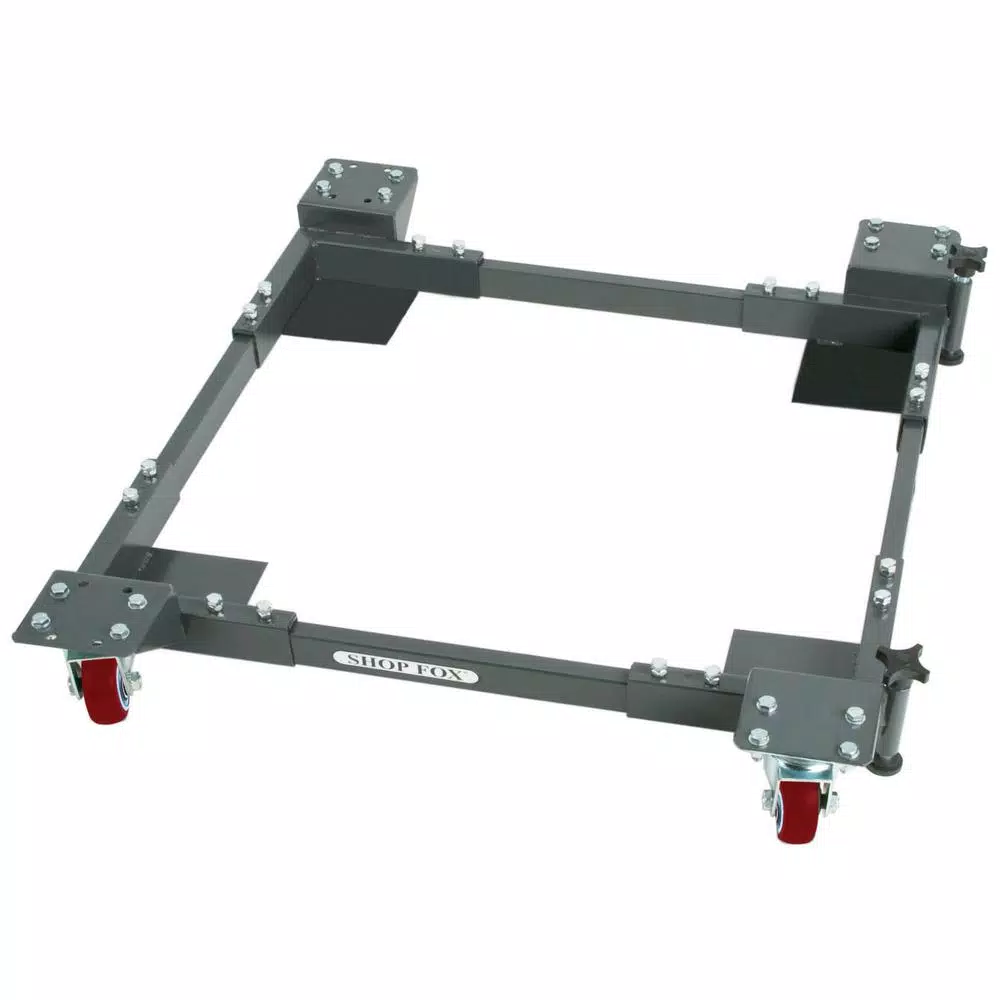 Shop Fox Heavy-Duty Adjustable Mobile Base for Power Tools, 700 lb Capacity