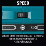 Makita 18V X2 LXT Brushless 6-1/2 in. Plunge Circular Saw with AWS (Tool Only) thumbnail 10