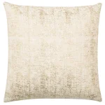 Safavieh Golden Cream Solid Down Alternative 20 in. x 20 in. Square Throw Pillow thumbnail 1