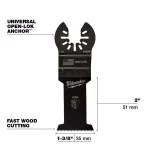 Milwaukee OPEN-LOK 6-Piece Universal Fit Oscillating Multi-Tool Blade Kit thumbnail 6