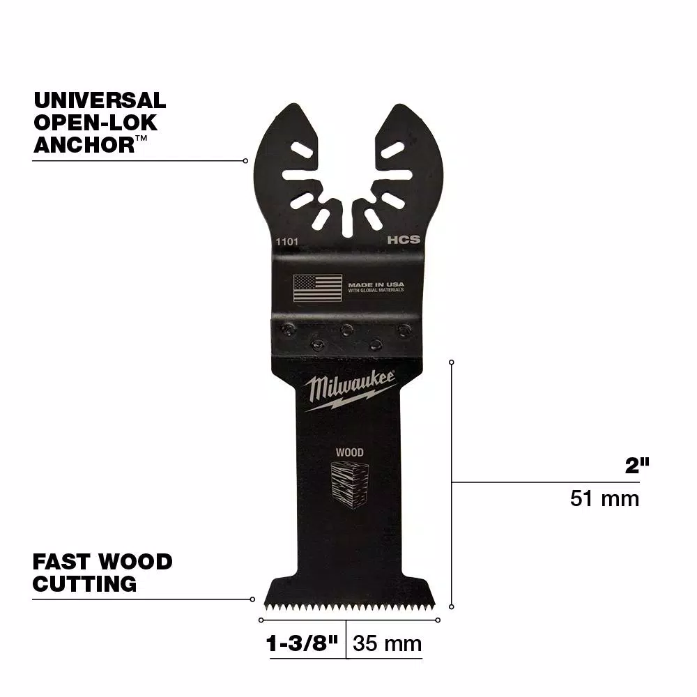 Milwaukee OPEN-LOK 6-Piece Universal Fit Oscillating Multi-Tool Blade Kit