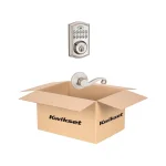 Kwikset SmartCode Satin Nickel Single Cylinder Electronic Deadbolt with SmartKey Security and Lido Lever thumbnail 8