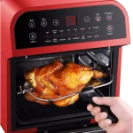 GoWISE USA 1600W Red Air Fryer Oven with Rotisserie, 12.7 Qt. Electric Programmable Countertop Oven thumbnail 2