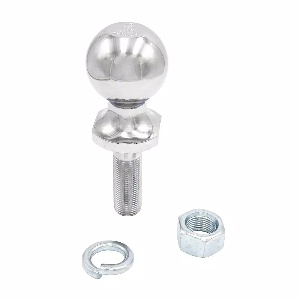 TowSmart 1-7/8 in. Chrome Hitch Ball with Wrench Flats