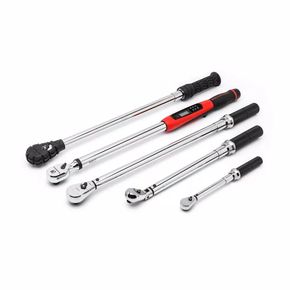 GearWrench 1/2 in. Drive Flex Head Micrometer Torque Wrench, 30-250 ft./lbs.