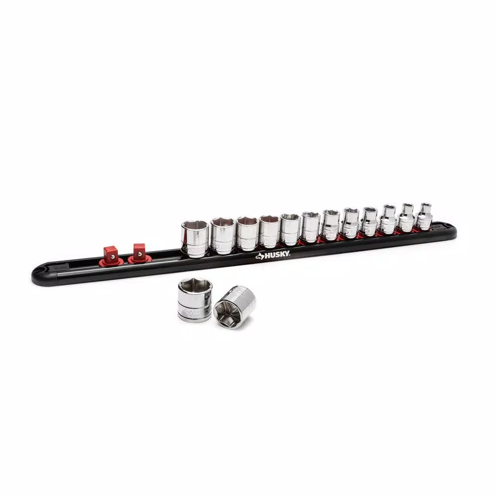 Husky 3/8 in. Swivel Magnetic Socket Rail Organizer