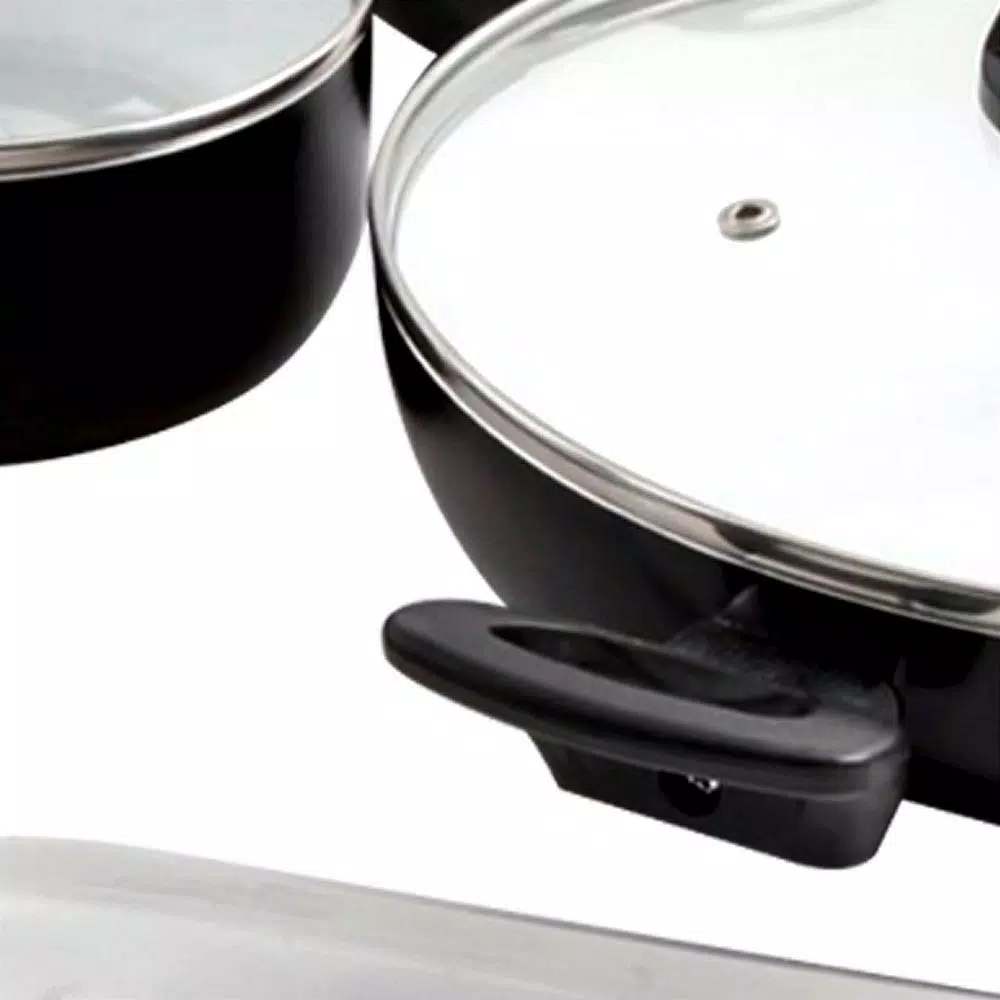 Oster Herstal 11-Piece Aluminum Ceramic Nonstick Cookware Set, Black