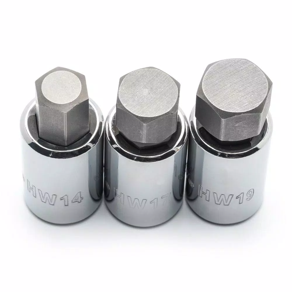 Husky 1/2 in. Drive Hex and Torx Bit Socket Set, 9-Piece