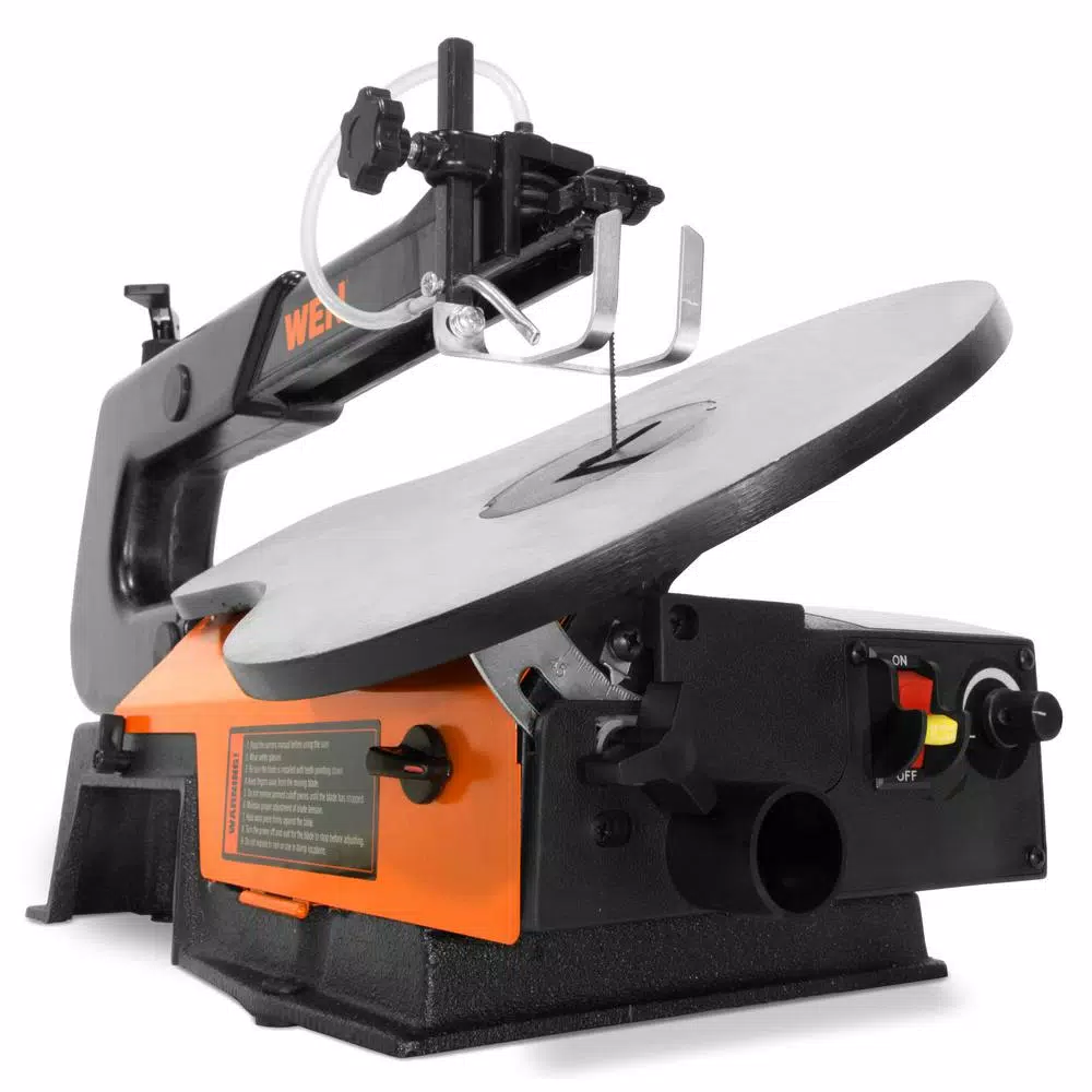 WEN 16-Inch Variable Speed Scroll Saw with Cast Iron Base and Easy-Access Blade Changes