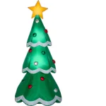 Gemmy 7 ft. Airblown Inflatable Christmas Tree with Metallic Ornaments and LED Lights thumbnail 2
